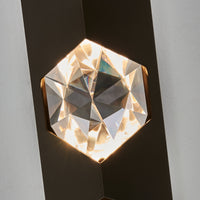 5'' Esterno Cristallo 1 Light Outdoor Bronze Fluorcarbon Outdoor Wall Sconce