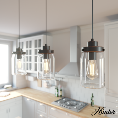 Devon Park 28.5-inch 3-light Onyx Bengal Linear Pendant Cluster with Clear Glass