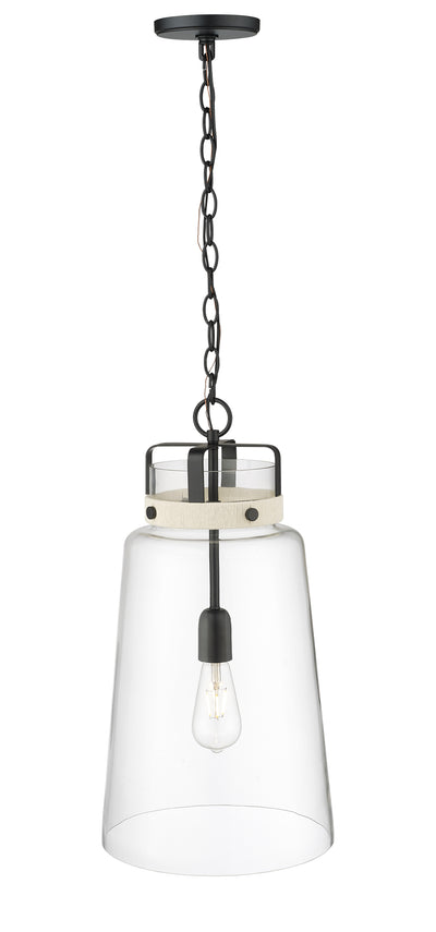 22.25'' Lolla Matte Black 1 Light Pendant