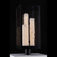 27'' Lina 3 Light Matte Black Outdoor Lantern Head