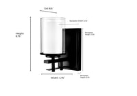 4.75'' Huderson Matte Black 1 Light Wall Sconce