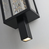 9'' Colonna Esterno 1 Light Matte Black (fluorocarbon) Outdoor Wall Sconce