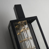 9'' Colonna Esterno 1 Light Matte Black (fluorocarbon) Outdoor Wall Sconce