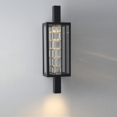 9'' Colonna Esterno 1 Light Matte Black (fluorocarbon) Outdoor Wall Sconce