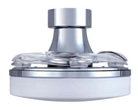36 Inch Chrome Retractable Blade Ceiling Fan