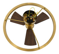 28 Inch 1 Light LED DC Black Fan in Antique Bronze with Remote