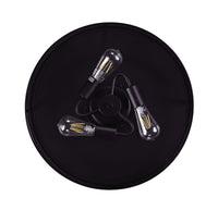 48 Inch Black Fan with 3 Lights and Retractable Blades Remote Included