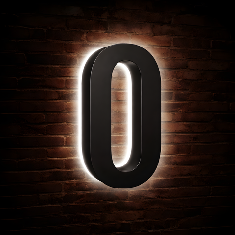 Illuminated Address Numbers - Stainless Steel - 6000K