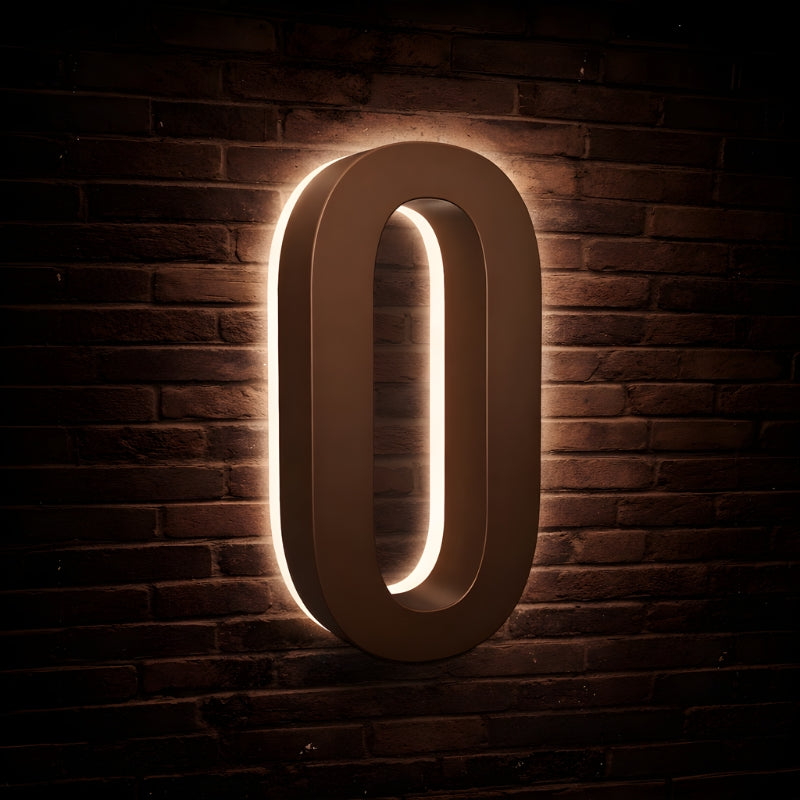 Illuminated Backlit House Numbers – Weather-Resistant LED Address Signs