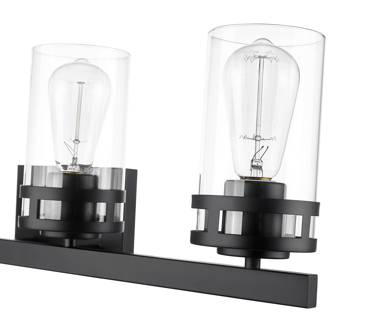 30.25'' Lunden Matte Black 4 Light Bath Vanity
