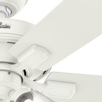 52 inch Crestfield Fresh White Ceiling Fan with LED Light Kit and Pull Chain