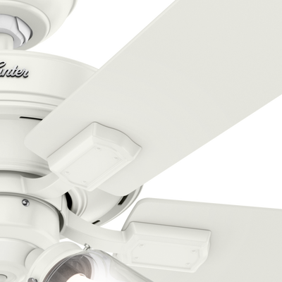 52 inch Crestfield Fresh White Ceiling Fan with LED Light Kit and Pull Chain