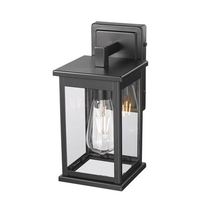 7'' Bowton II Powder Coated Black 1 Light Wall Sconce