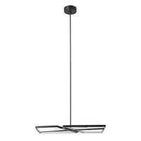 Alfie 30-inch 4-light Textured Black 3CCT LED Chandelier