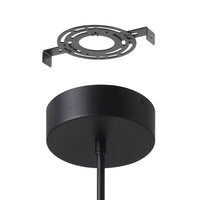 Alfie 30-inch 4-light Textured Black 3CCT LED Chandelier