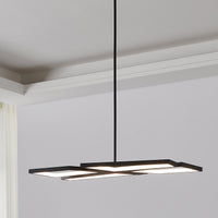 Alfie 30-inch 4-light Textured Black 3CCT LED Chandelier