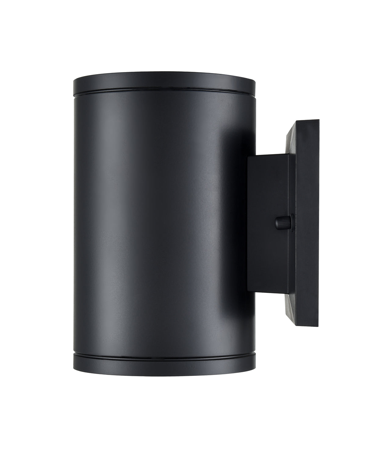 7-inch Vegas Powder Coated Black Outdoor Wall Sconce