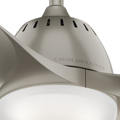 Casablanca 52 inch Wisp Painted Pewter Ceiling Fan with LED Light Kit and Handheld Remote