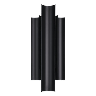 Kestrel 16-inch 3-light Textured Black 5CCT LED Exterior Wall Sconce