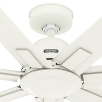72 inch Downtown ENERGY STAR® Matte White Damp Rated Ceiling Fan and Wall Control