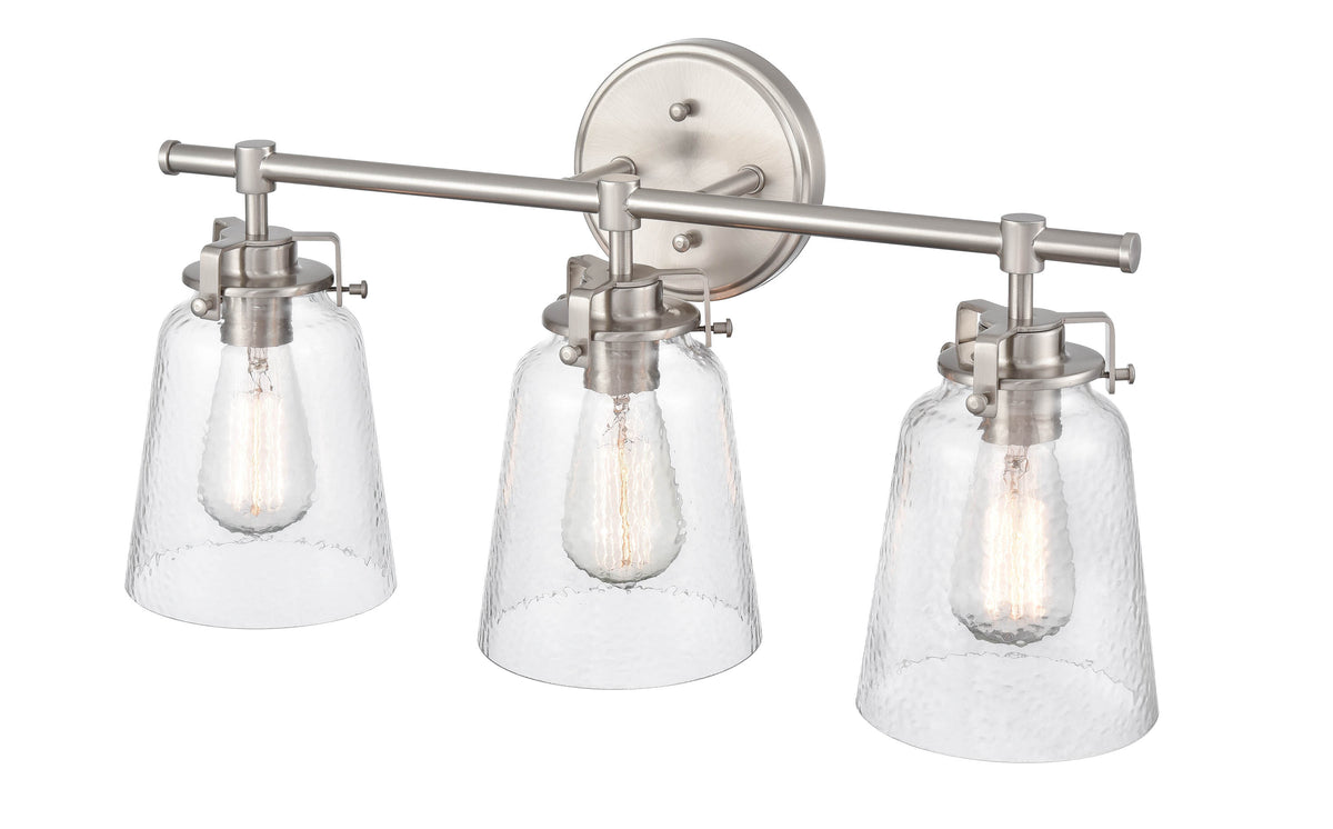 23'' Amberose Brushed Nickel 3 Light Bath Vanity