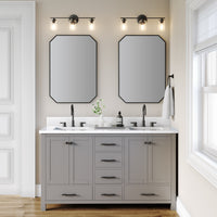 22'' Moven Matte Black 3 Light Bath Vanity