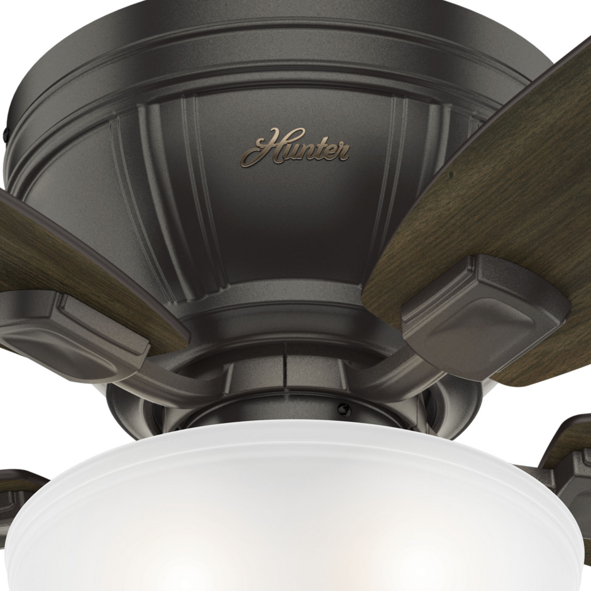 52 inch Kenbridge Noble Bronze Low Profile Ceiling Fan with LED Light Kit and Pull Chain