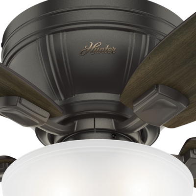 52 inch Kenbridge Noble Bronze Low Profile Ceiling Fan with LED Light Kit and Pull Chain