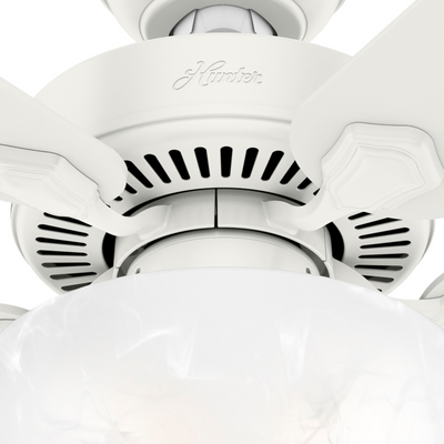 52 inch Swanson Fresh White Ceiling Fan with LED Light Kit and Pull Chain