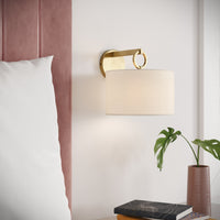 9.88'' Braxstan Vintage Brass 1 Light Wall Sconce