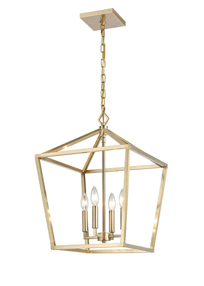 24'' Corona Modern Gold 4 Light Pendant