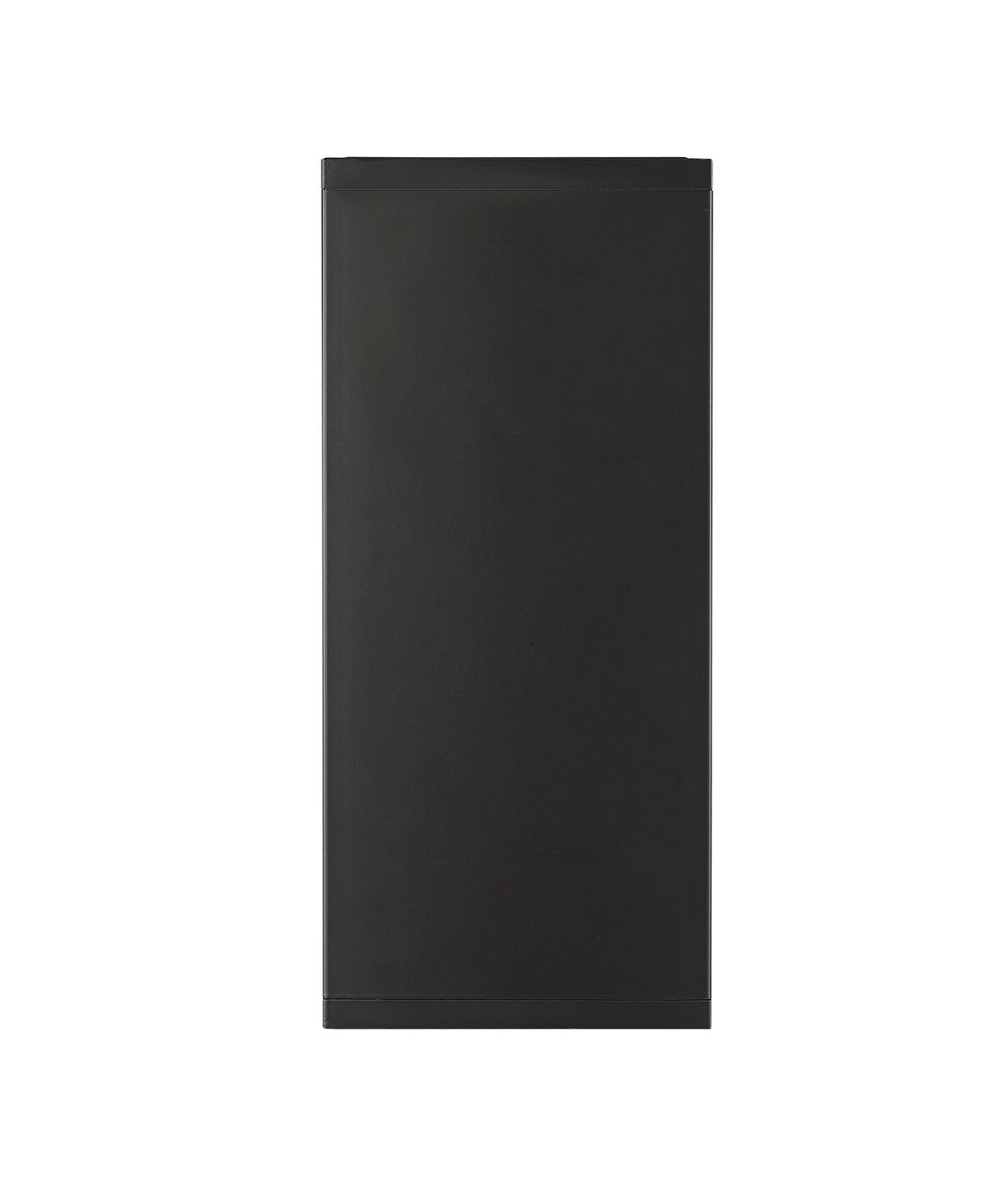 10.62-inch Vegas Powder Coated Black 1-Light Outdoor Wall Sconce with Frosted Glass