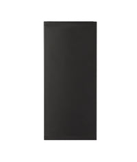 10.62-inch Vegas Powder Coated Black 1-Light Outdoor Wall Sconce with Frosted Glass