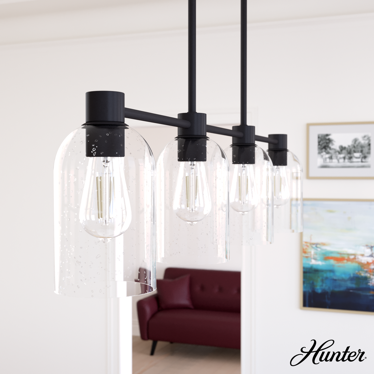 Astwood 6-inch 1-light Brushed Nickel Pendant with Clear Glass