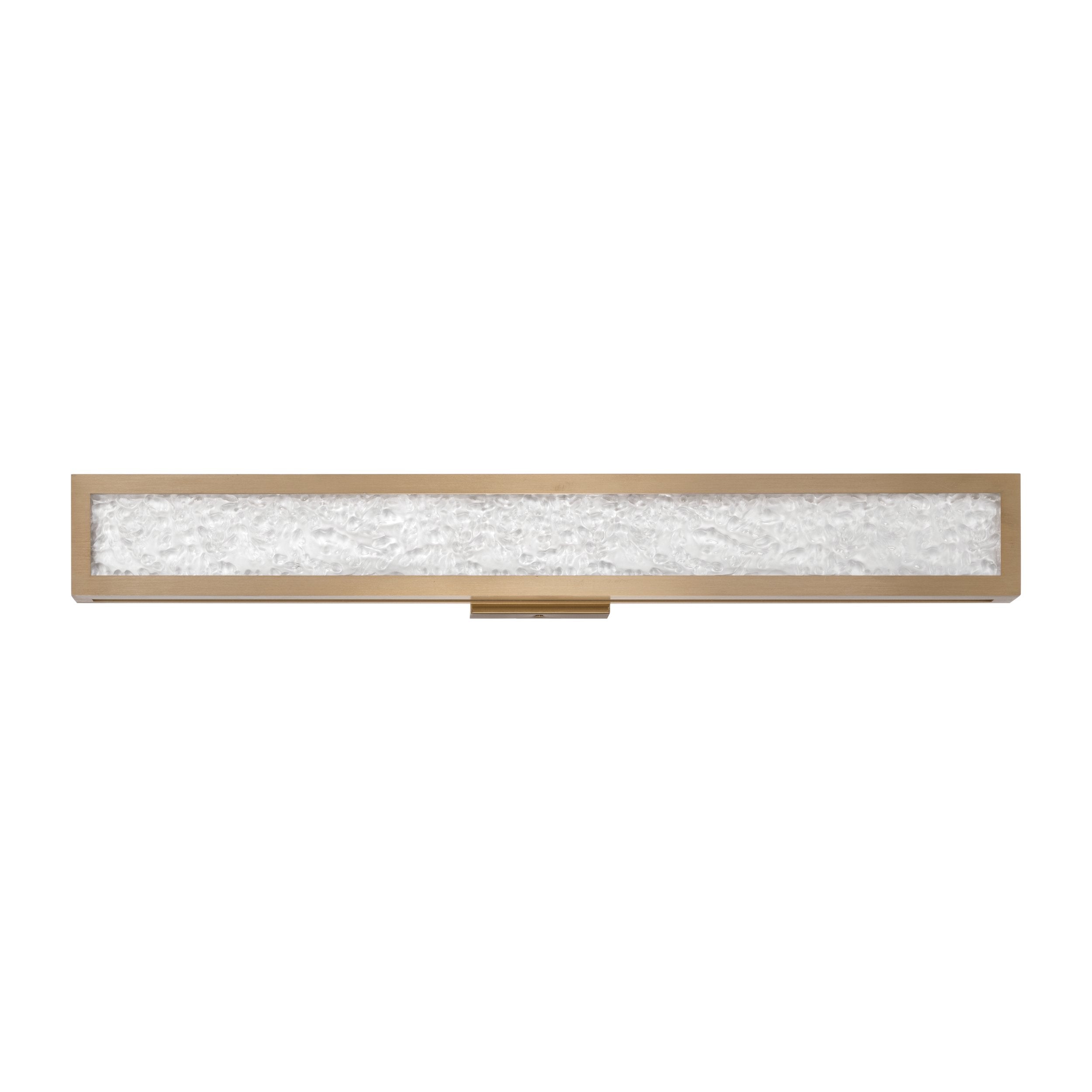 Courtney 32-inch Champagne Gold 5CCT LED Vanity Light with Clear Water Glass