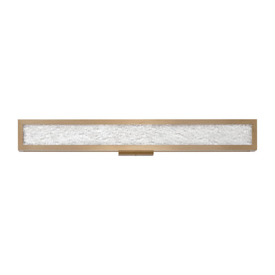 Courtney 32-inch Champagne Gold 5CCT LED Vanity Light with Clear Water Glass