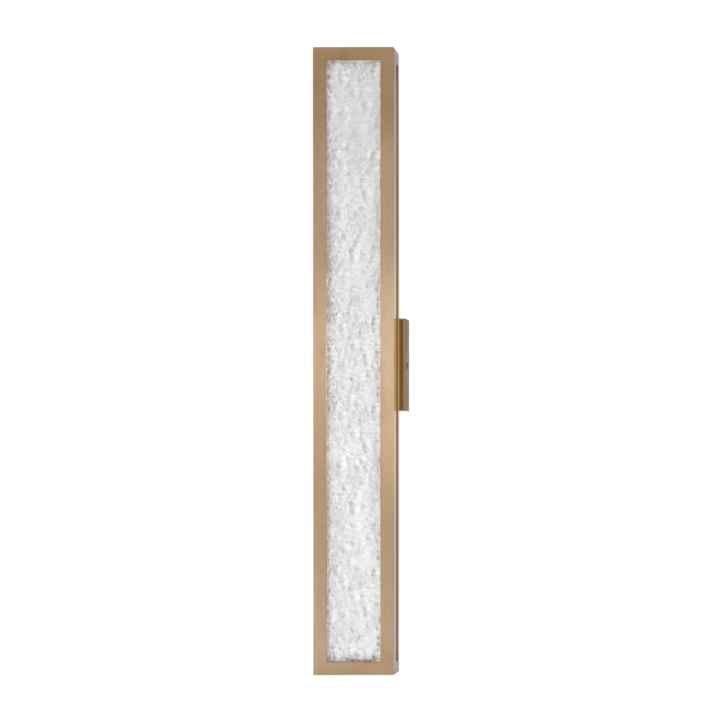 Courtney 32-inch Champagne Gold 5CCT LED Vanity Light with Clear Water Glass