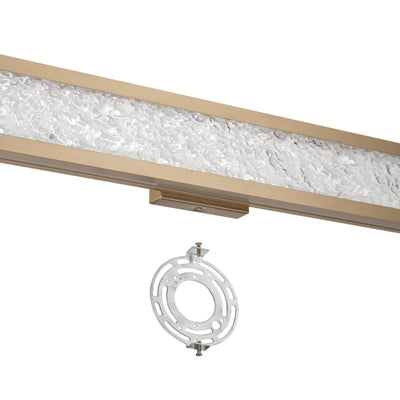 Courtney 32-inch Champagne Gold 5CCT LED Vanity Light with Clear Water Glass