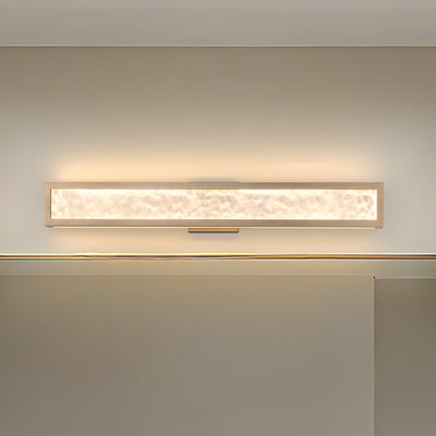 Courtney 32-inch Champagne Gold 5CCT LED Vanity Light with Clear Water Glass