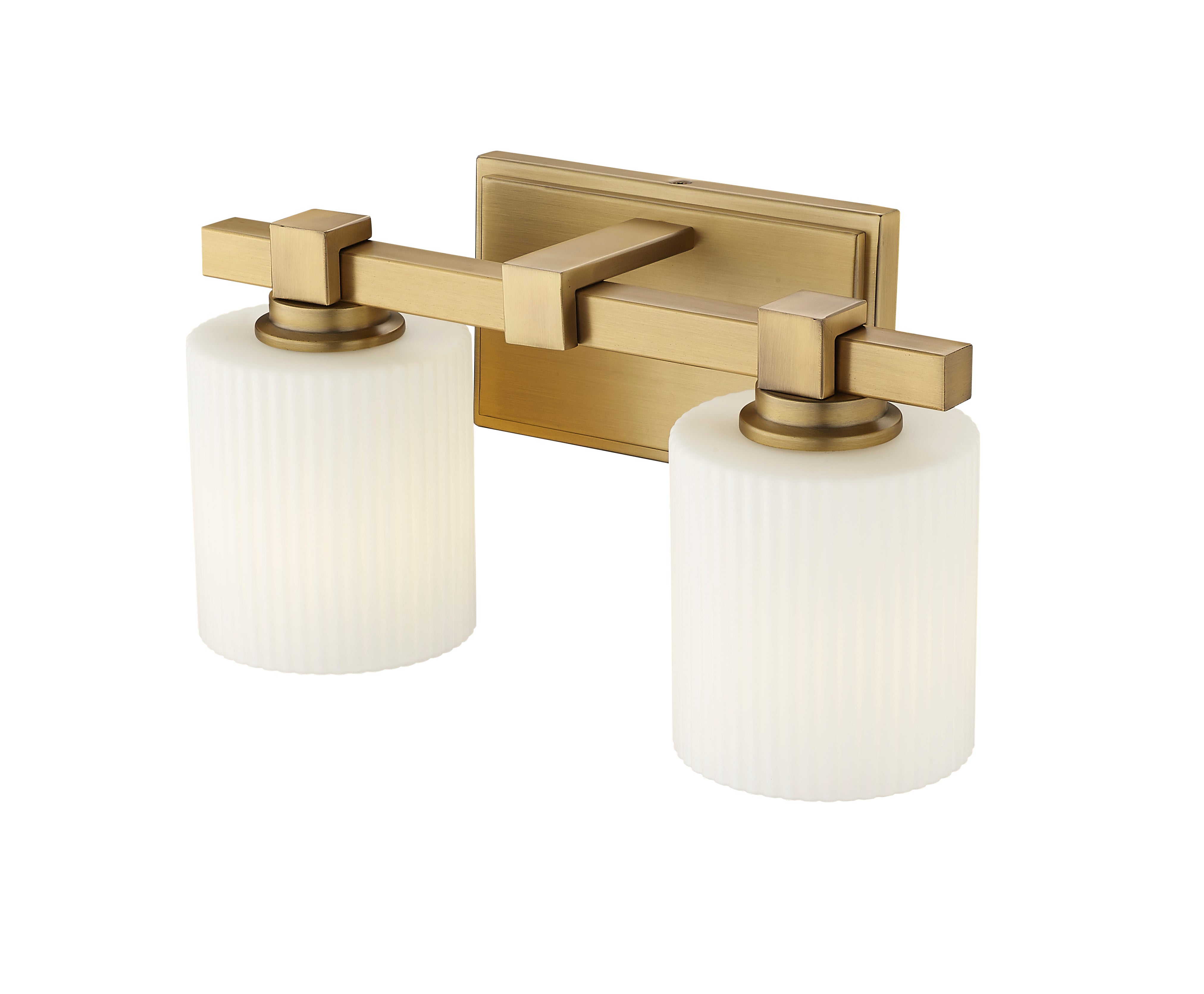 14'' Abelson Vintage Brass 2 Light Bath Vanity