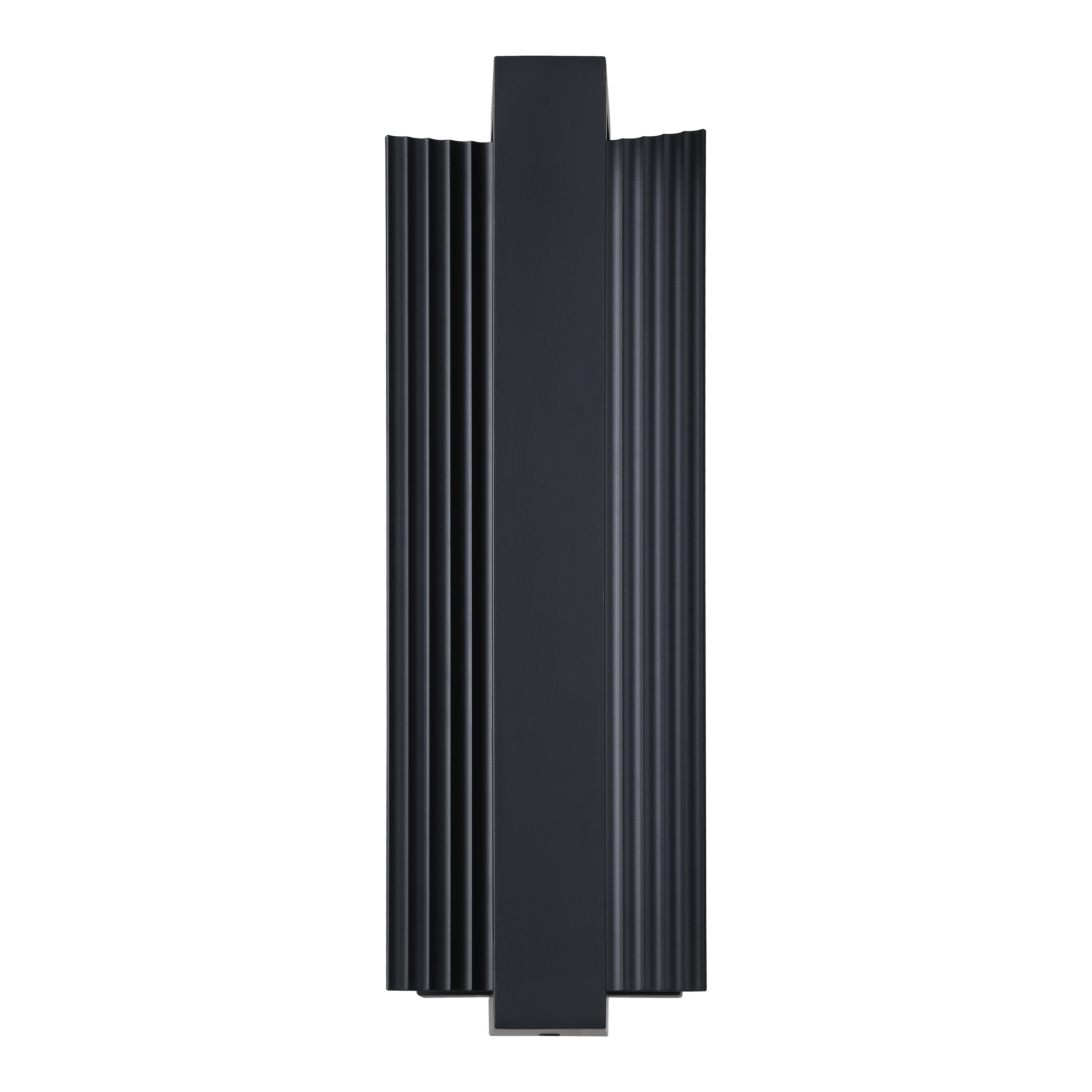 Jubilee 18-inch Matte Black 5CCT LED Exterior Wall Sconce