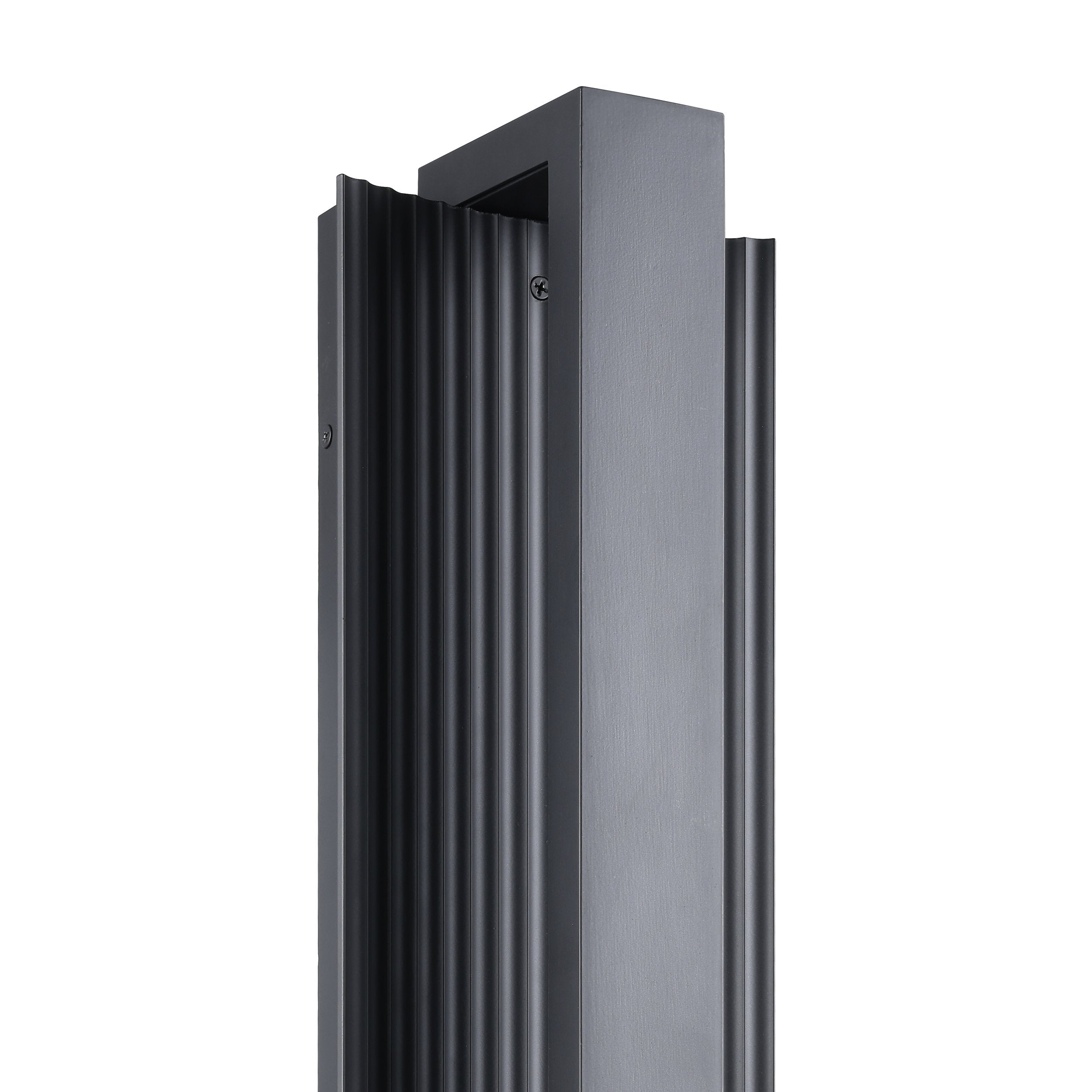Jubilee 18-inch Matte Black 5CCT LED Exterior Wall Sconce