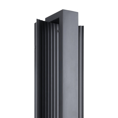 Jubilee 18-inch Matte Black 5CCT LED Exterior Wall Sconce