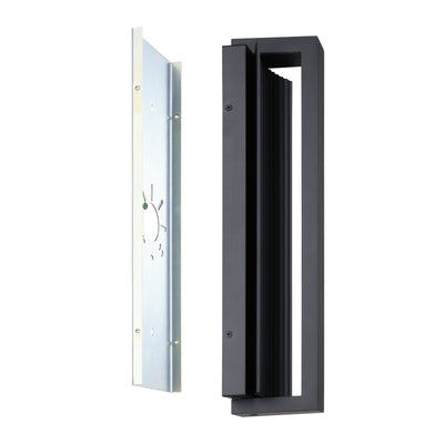 Jubilee 18-inch Matte Black 5CCT LED Exterior Wall Sconce