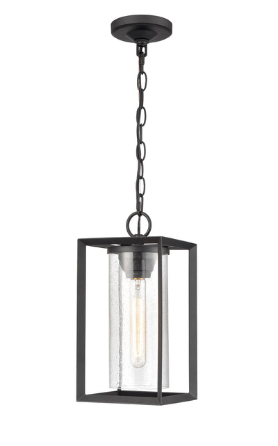 13.5'' Wheatland Powder Coated Black 1 Light Hanging Lantern