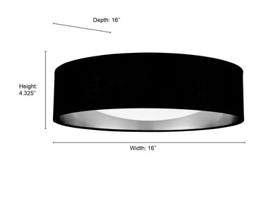 16-inch Rosata Burnished Gold Flush Mount Ceiling Light