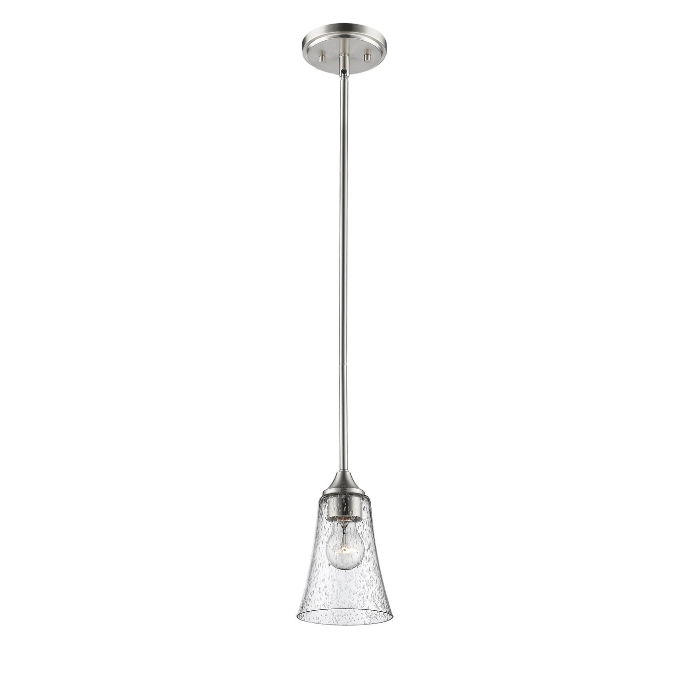 46.5'' Natalie Satin Nickel 1 Light Mini Pendant