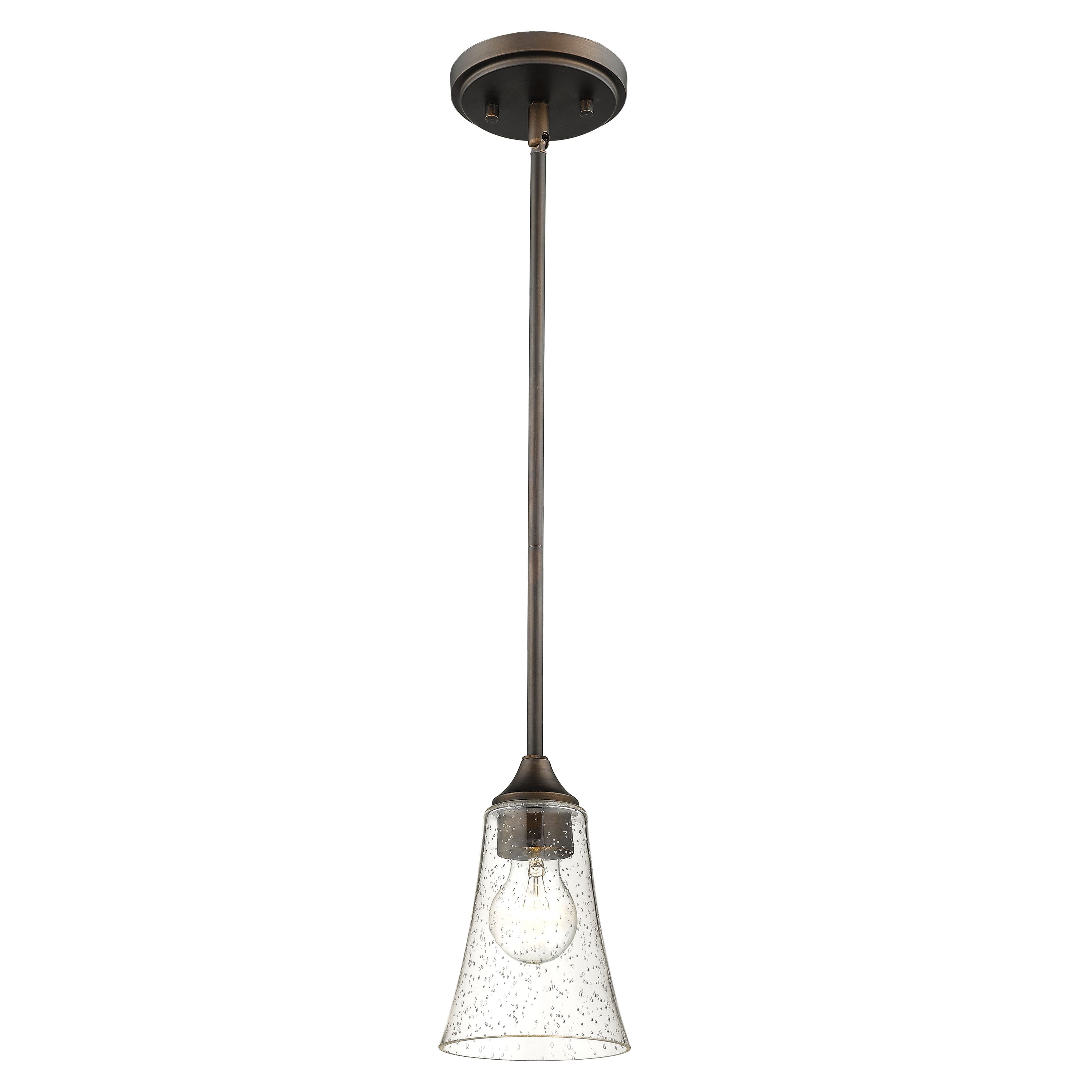 46.5'' Natalie Rubbed Bronze 1 Light Mini Pendant