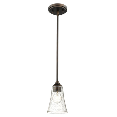 46.5'' Natalie Rubbed Bronze 1 Light Mini Pendant