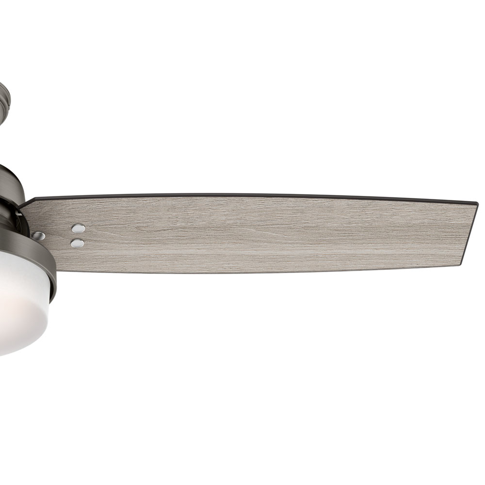 52 inch Sentinel Brushed Slate Ceiling Fan with LED Light Kit and Handheld Remote